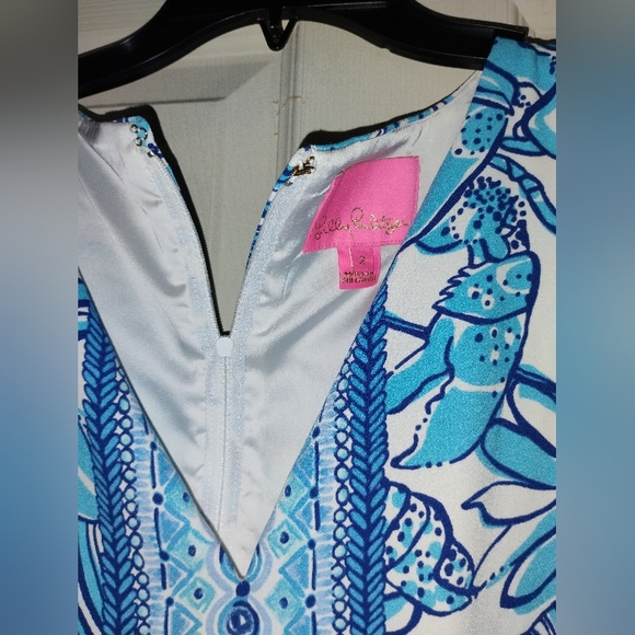 Womens Lilly Pulitzer Donna Maxi Romper Succulent Blue Size 2 Never worn - Picture 6 of 11